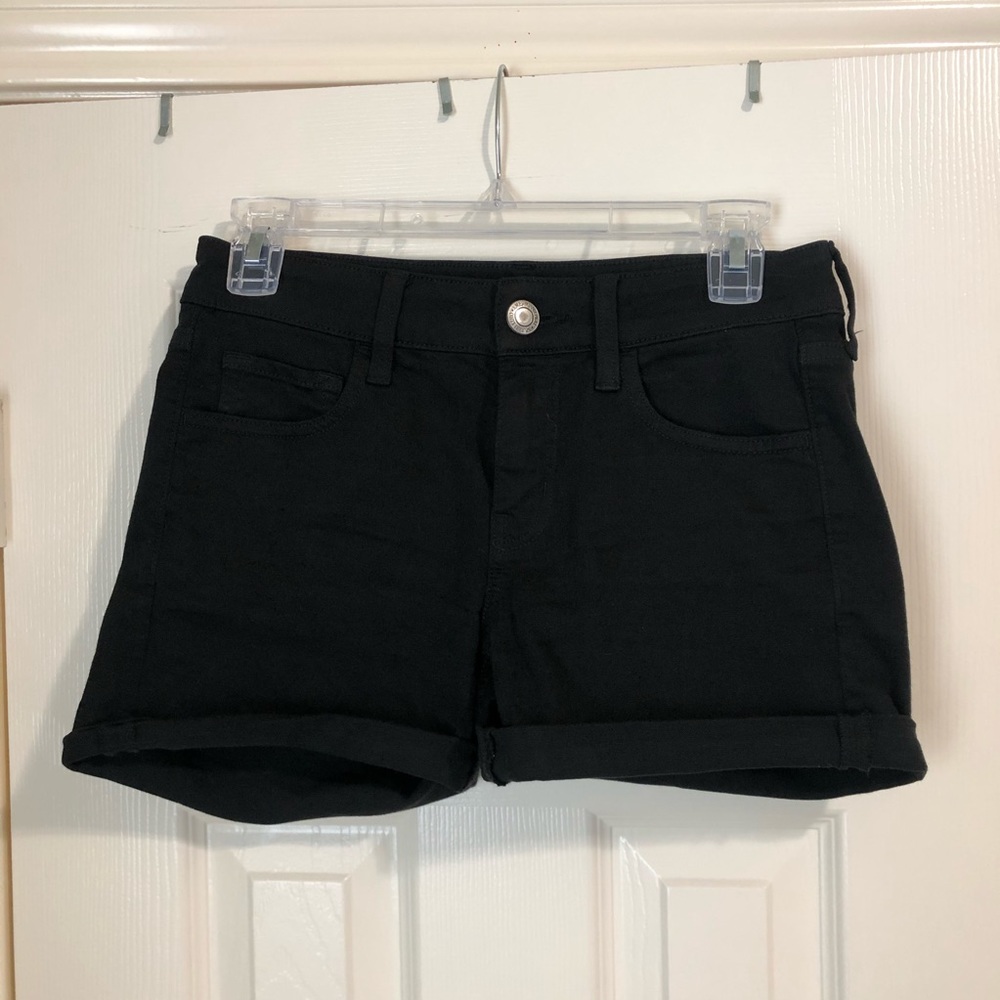 American Eagle Outfitters Black Denim Shorts